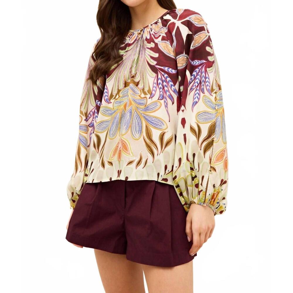 NEW MARIE OLIVER arabella blouse in tranquility - Picture 6 of 7